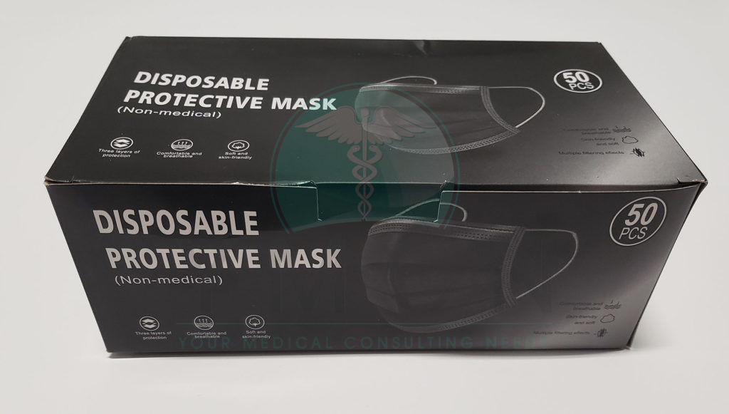 Face Mask, 3PLY Black