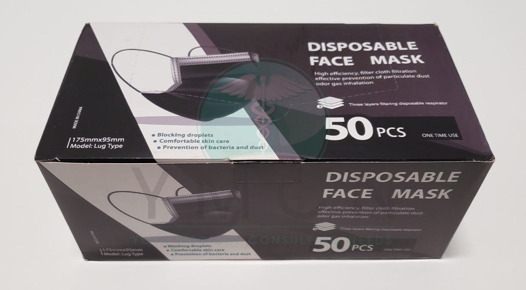 Face Mask, 3PLY Black & White